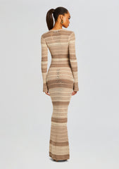 Lilith Knit Crochet Maxi Dress