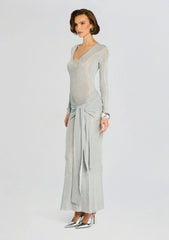 Ashera Metallic Knit Dress