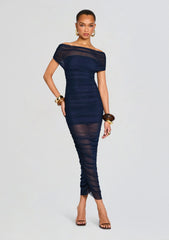 Noel Mesh Midi Dress