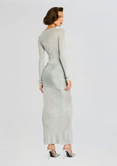 Ashera Metallic Knit Dress