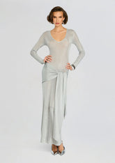 Ashera Metallic Knit Dress