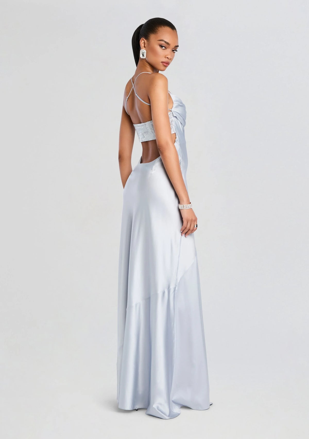 Emery Embellished Silk Dress