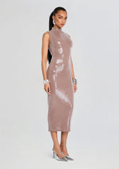 Dove Sequin Knit Dress