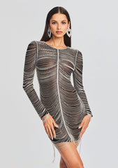 Jacqueline Crystal Embellished Dress