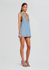 Stevie Embellished Denim Dress