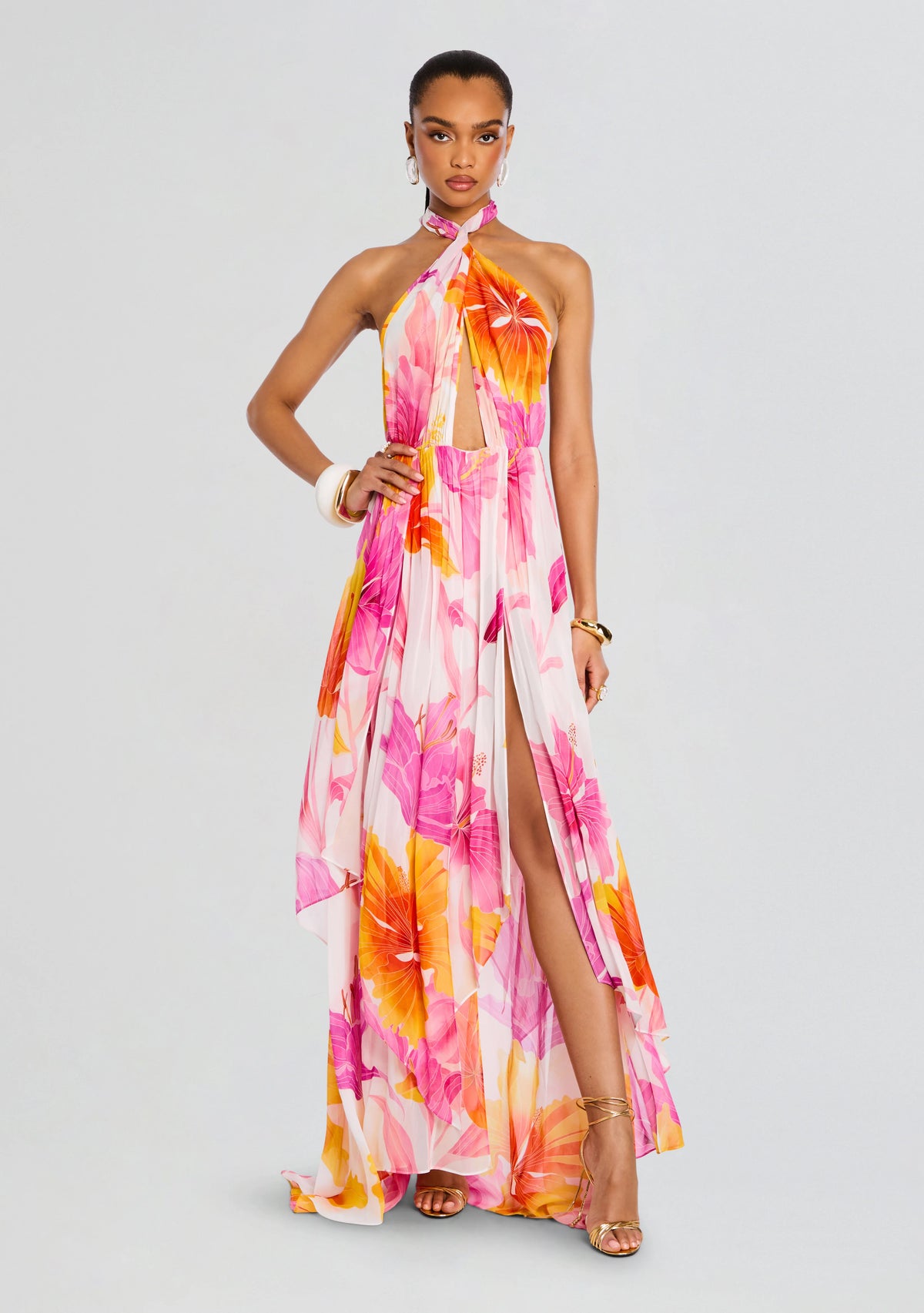 Ina Silk Chiffon Dress